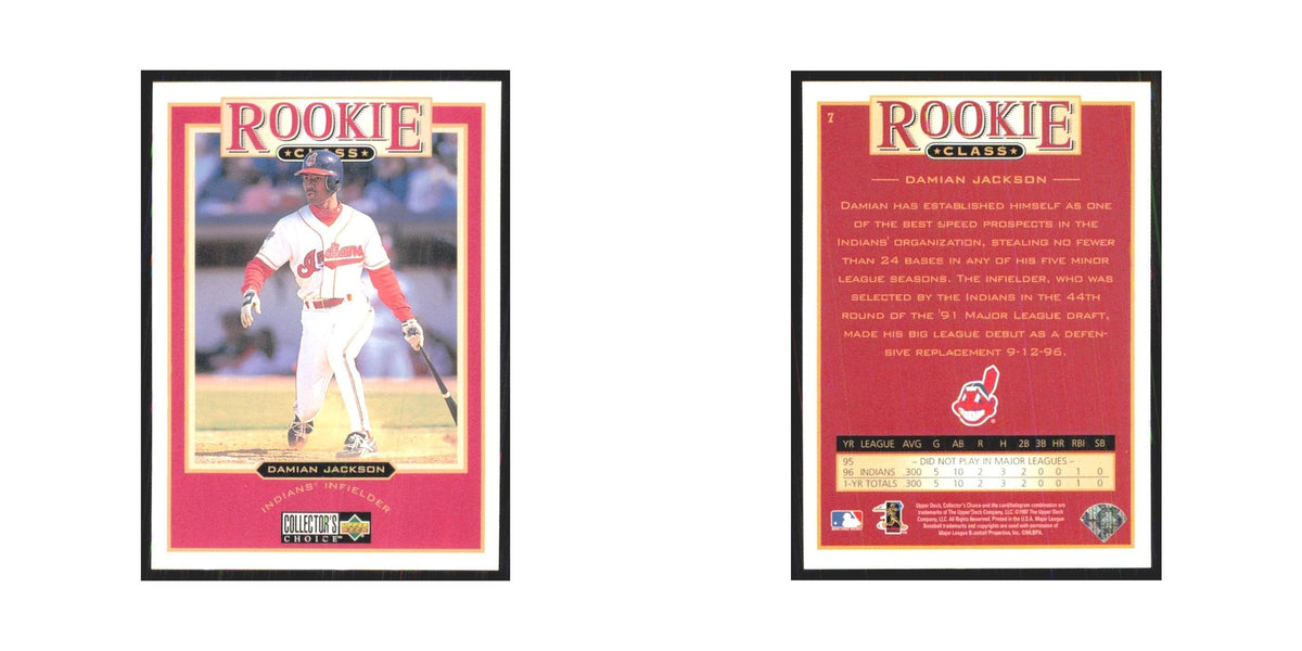 1997 Upper Deck Collectors Choice Damian Jackson RC Indians #7