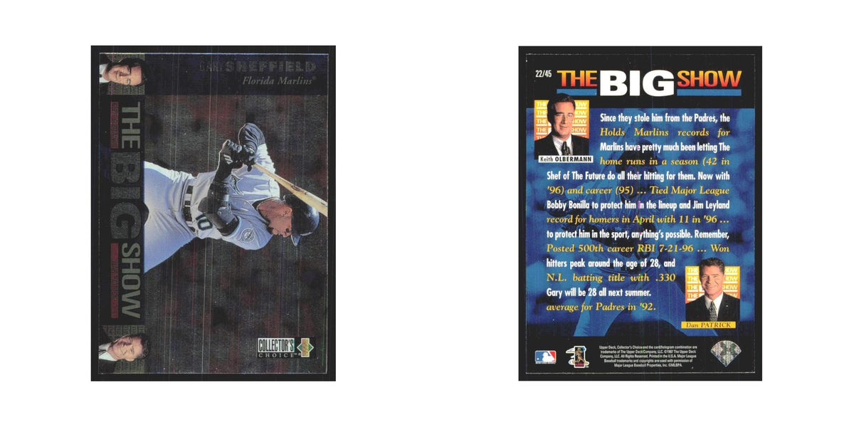 1997 Upper Deck Collectors Choice Gary Sheffield Florida Marlins #22