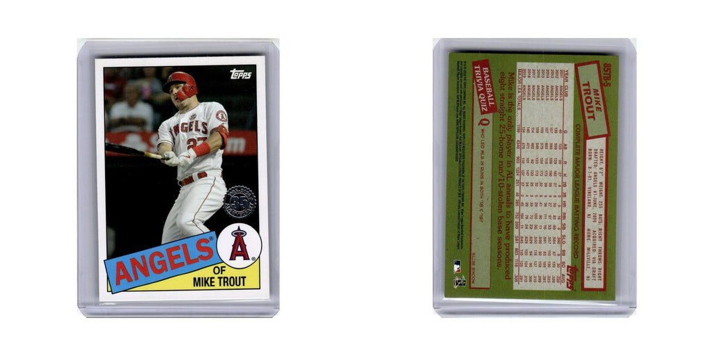 Mike Trout 2020 Topps #85TB-5 Los Angeles Angels Baseball Card NM