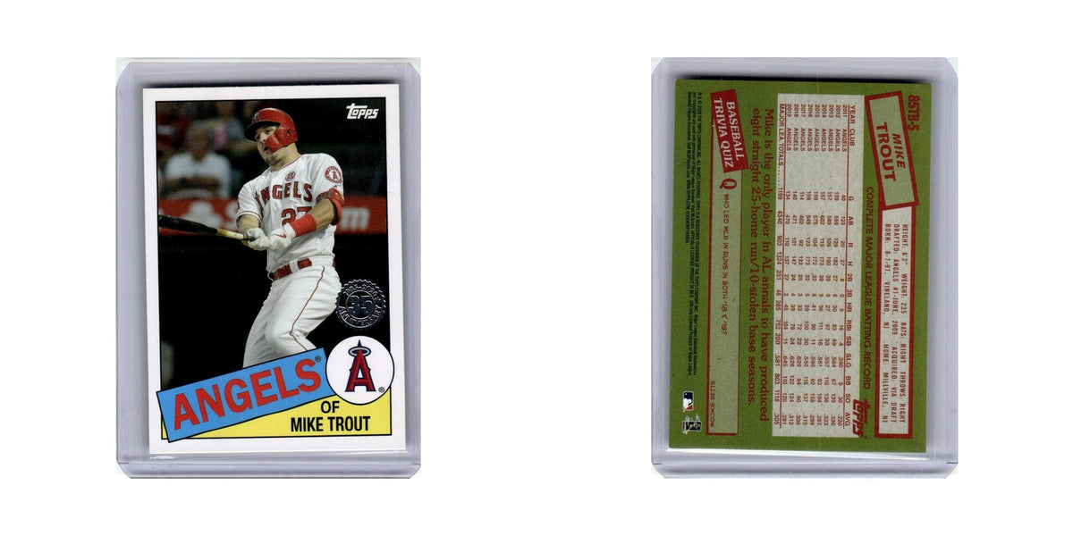 Mike Trout 2020 Topps #85TB-5 Los Angeles Angels Baseball Card NM