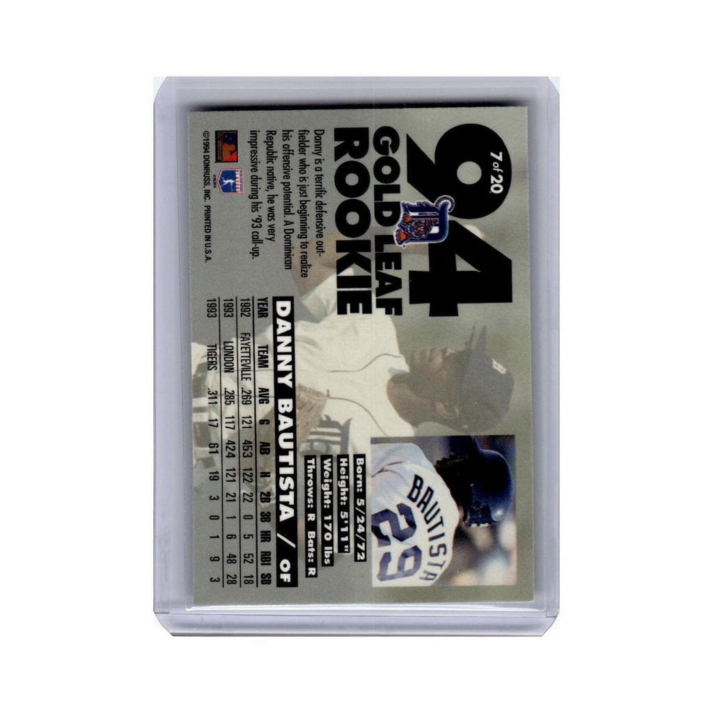 Danny Bautista 1994 Leaf Gold Rookies #7 Detroit Tigers Baseball Card NM