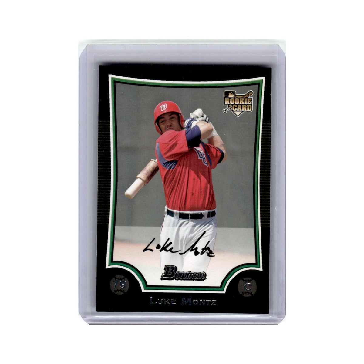 Luke Montz Rookie 2009 Bowman #209 Washington Nationals Baseball Card NM