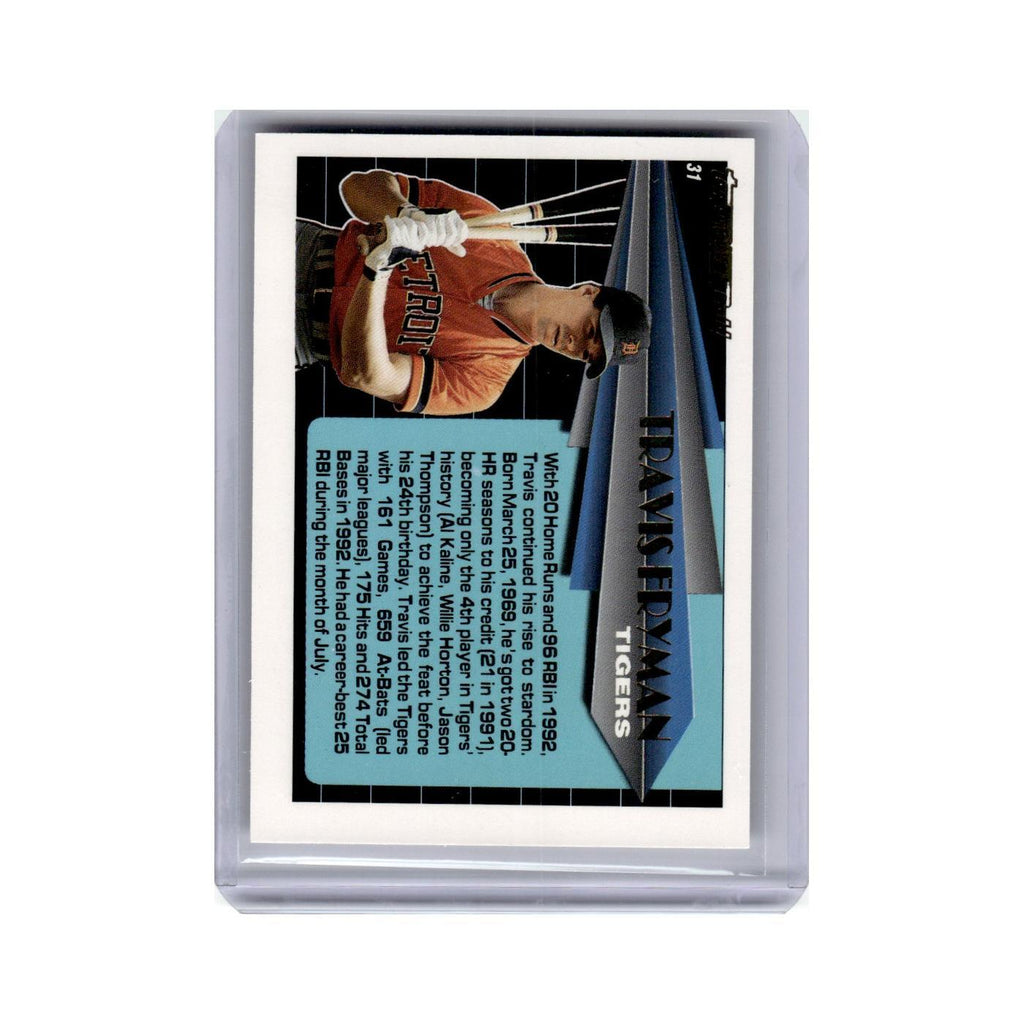 Travis Fryman 1993 Topps Black Gold #31 Detroit Tigers Baseball Card NM