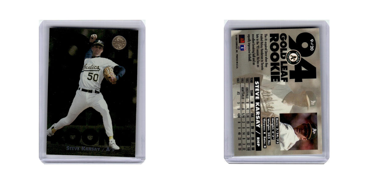Steve Karsay 1994 Leaf Gold Rookies #9 Oakland Athletics Baseball Card NM