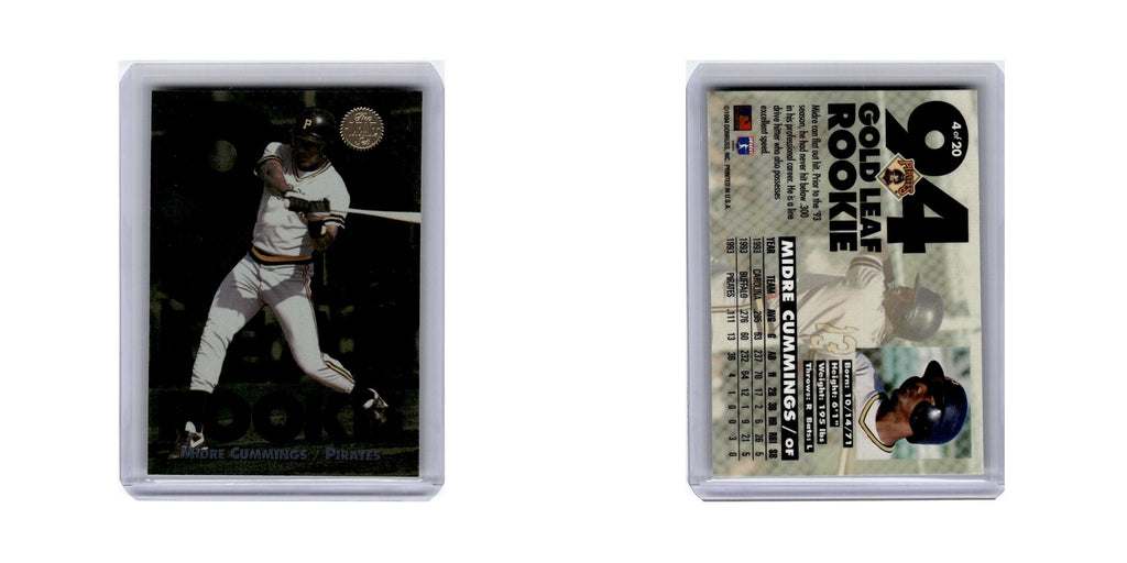 Midre Cummings 1994 Leaf Gold Rookies #4 Pittsburgh Pirates Baseball Card NM