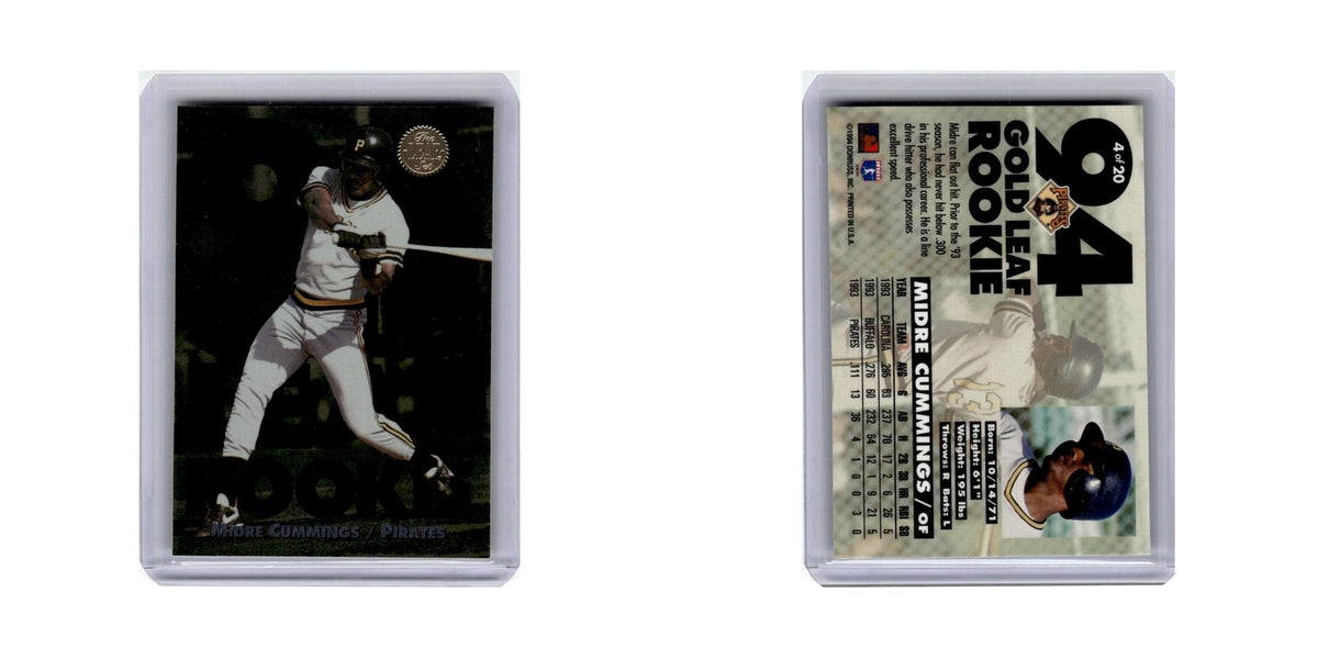 Midre Cummings 1994 Leaf Gold Rookies #4 Pittsburgh Pirates Baseball Card NM
