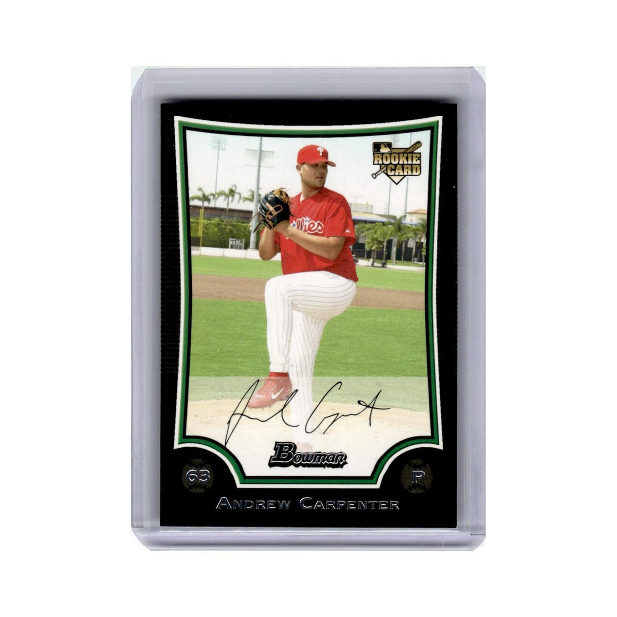 Andrew Carpenter Rookie 2009 Bowman #195 Philadelphia Phillies Baseball Card NM