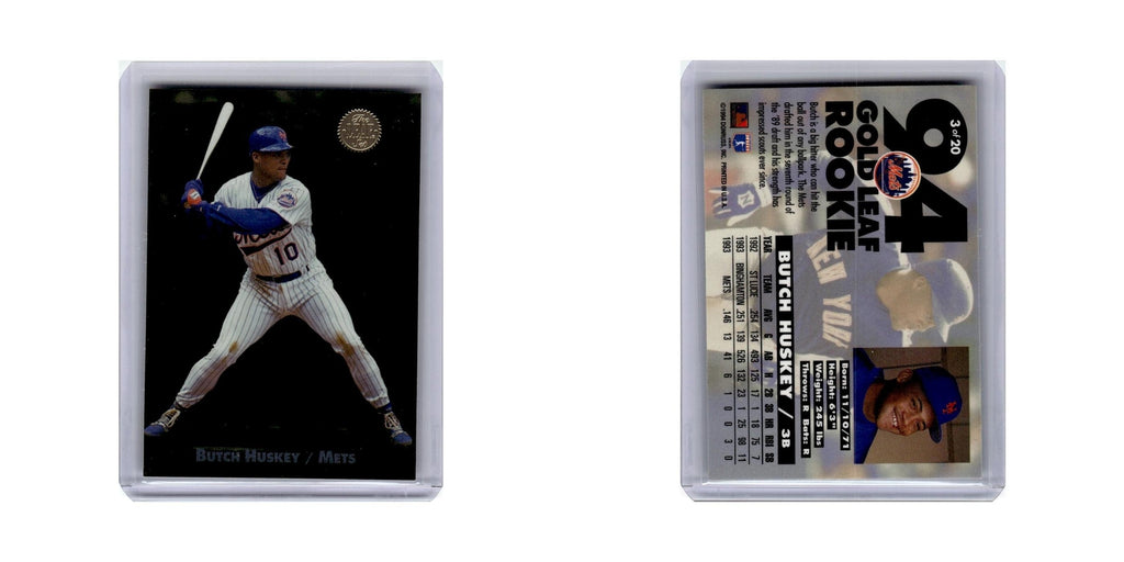 Butch Huskey 1994 Leaf Gold Rookies #3 New York Mets Baseball Card NM