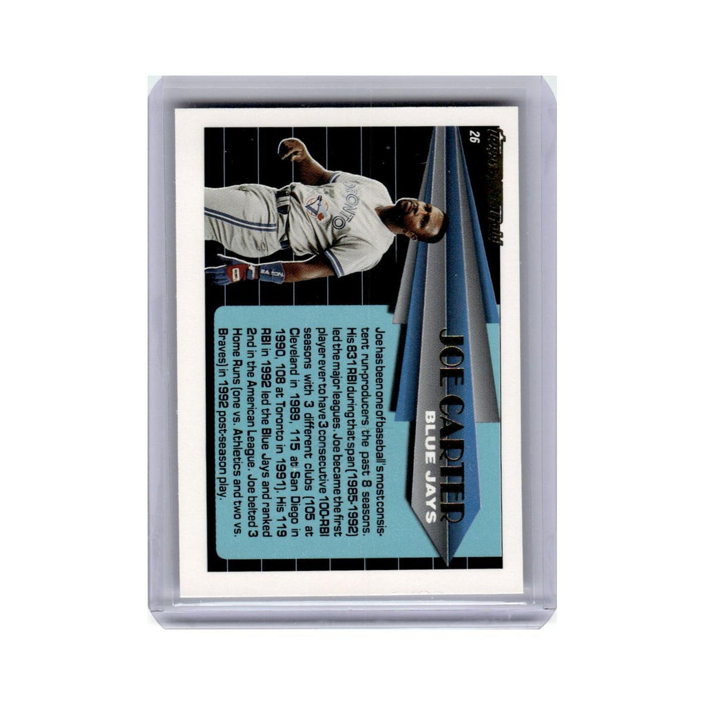 Joe Carter 1993 Topps Black Gold #26 Toronto Blue Jays Baseball Card NM