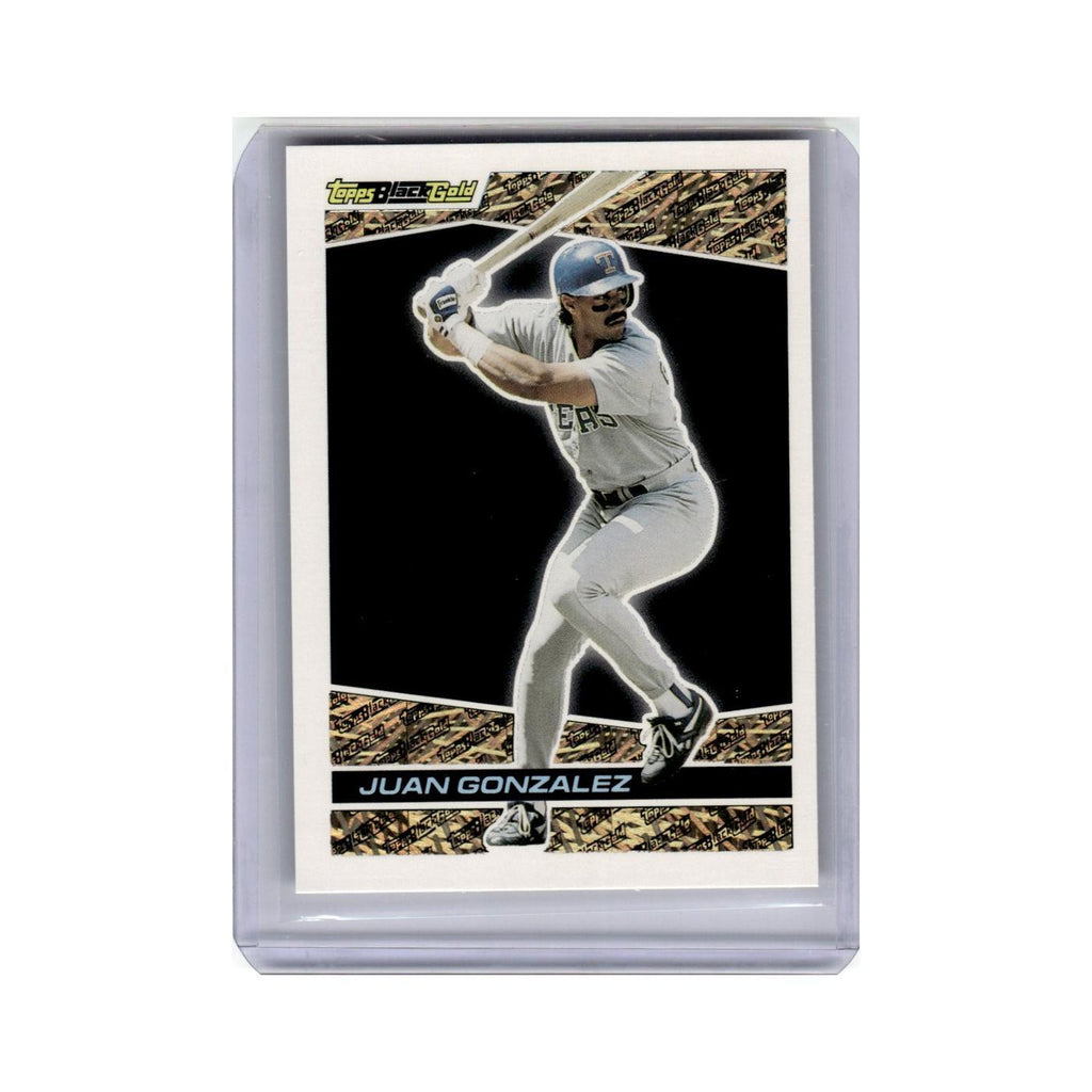 Juan Gonzalez 1993 Topps Black Gold #32 Texas Rangers Baseball Card NM