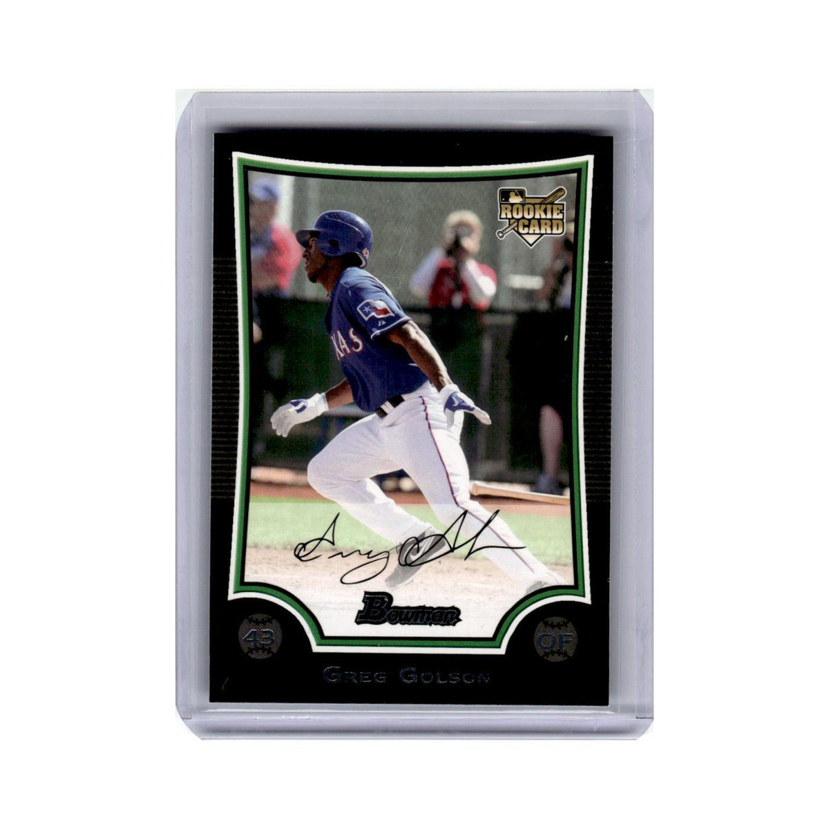 Greg Golson Rookie 2009 Bowman #202 Texas Rangers Baseball Card NM