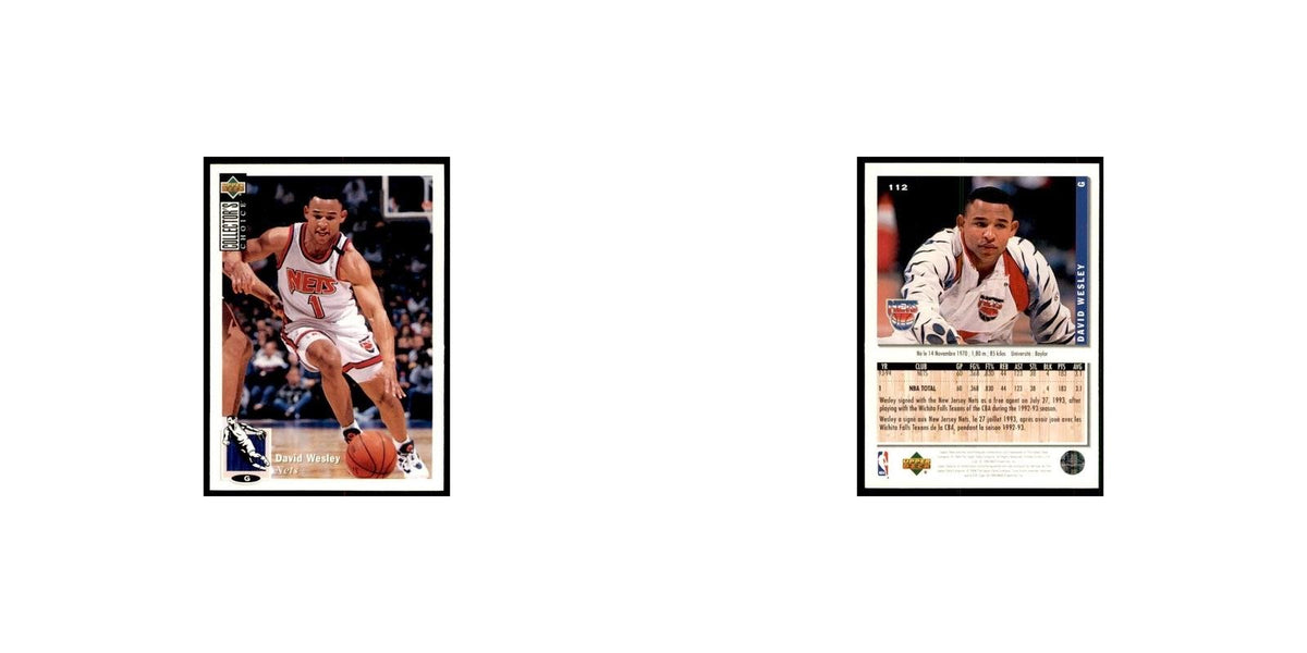 1994 Upper Deck Collectors Choice David Wesley Basketball Cards #112