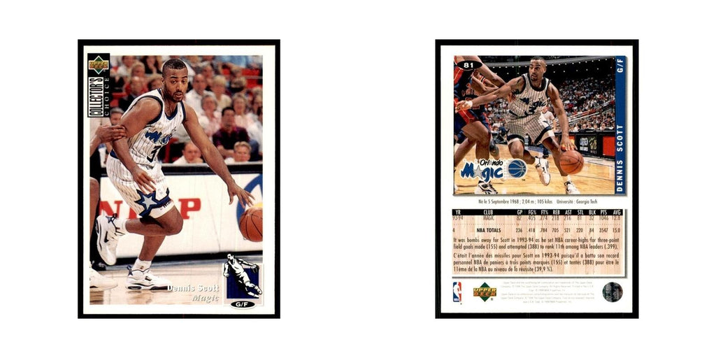 1994 Upper Deck Collectors Choice Dennis Scott Basketball Cards #81