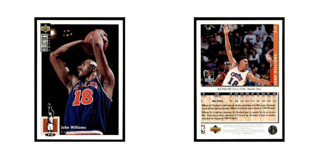 1994 Upper Deck Collectors Choice John Williams Basketball Cards #18