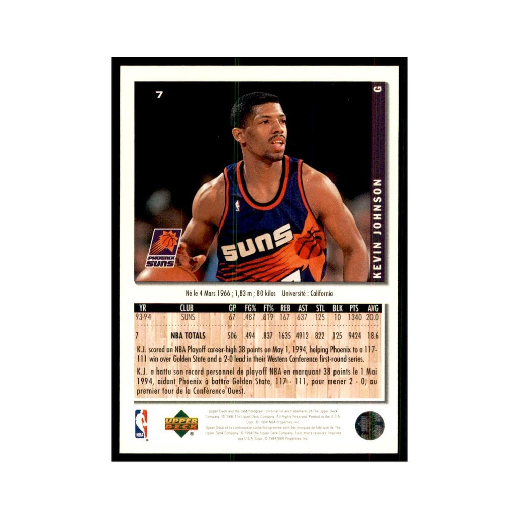 1994 Upper Deck Collectors Choice Kevin Johnson Basketball Cards #7