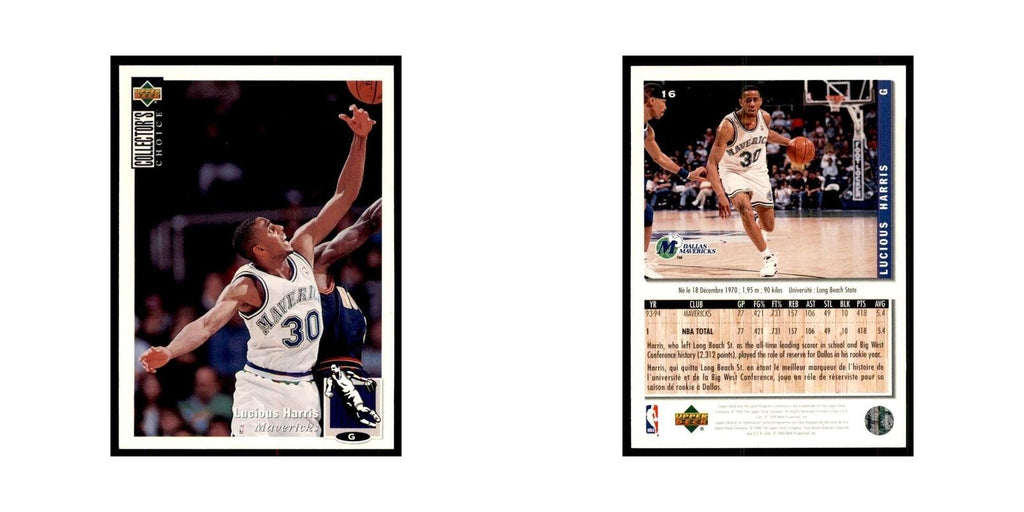 1994 Upper Deck Collectors Choice Lucious Harris Basketball Cards #16