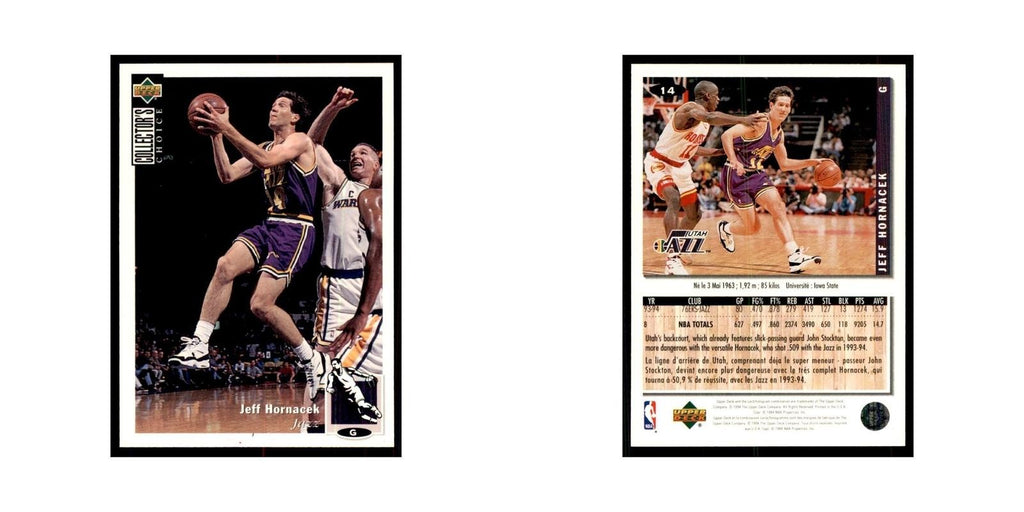 1994 Upper Deck Collectors Choice Jeff Hornacek Basketball Cards #14