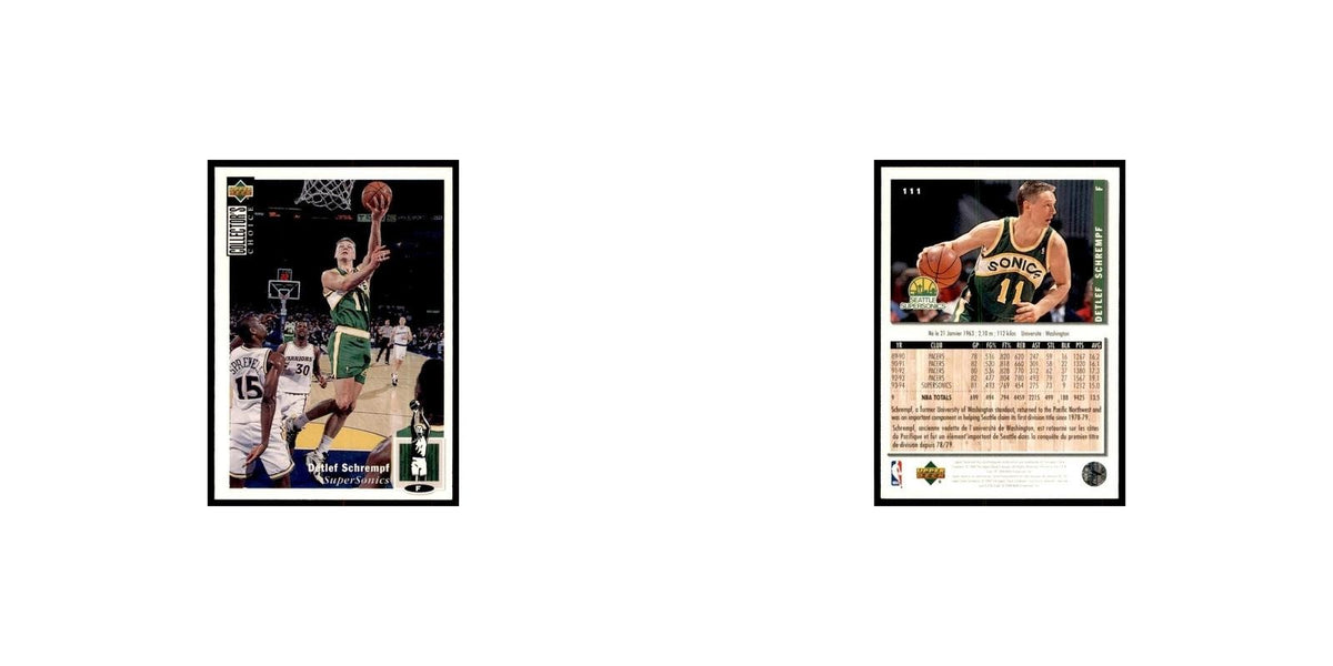 1994 Upper Deck Collectors Choice Detlef Schrempf Basketball Cards #111