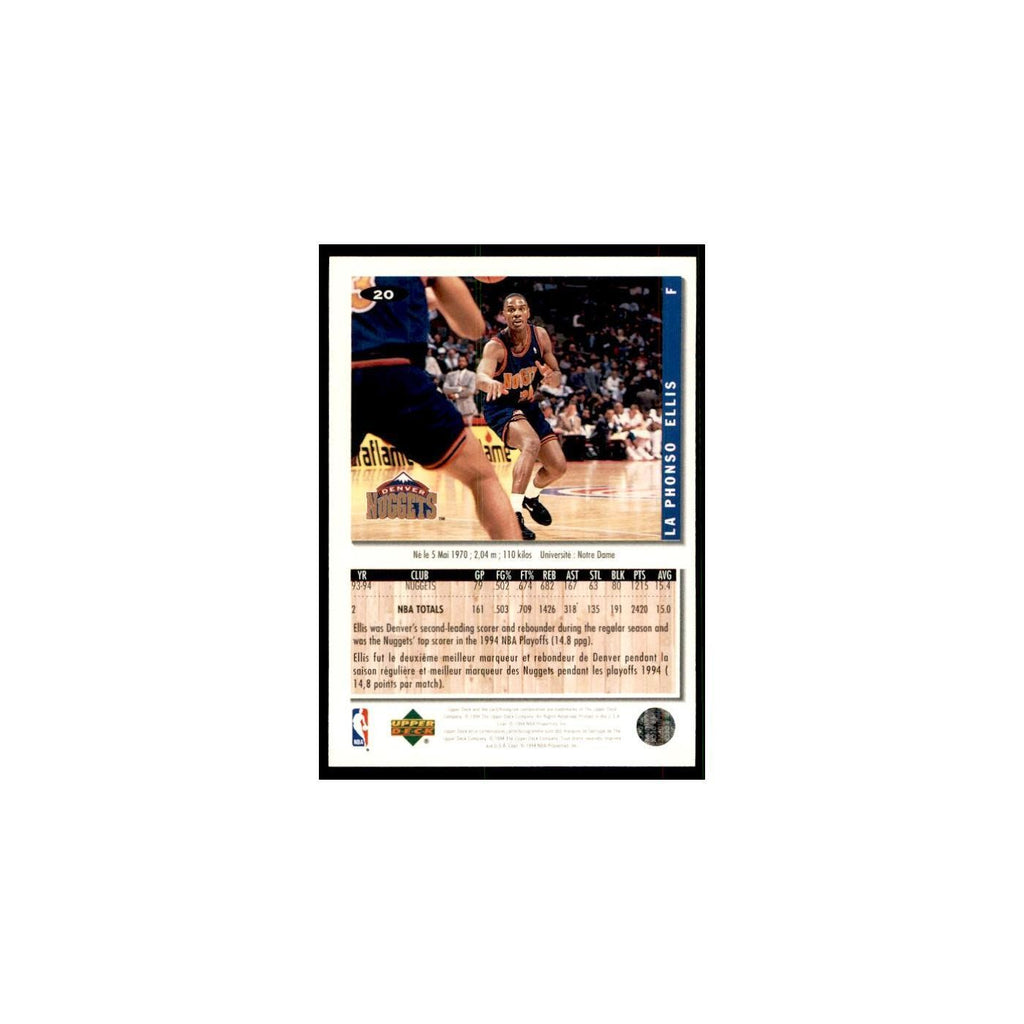 1994 Upper Deck Collectors Choice LaPhonso Ellis Basketball Cards #20
