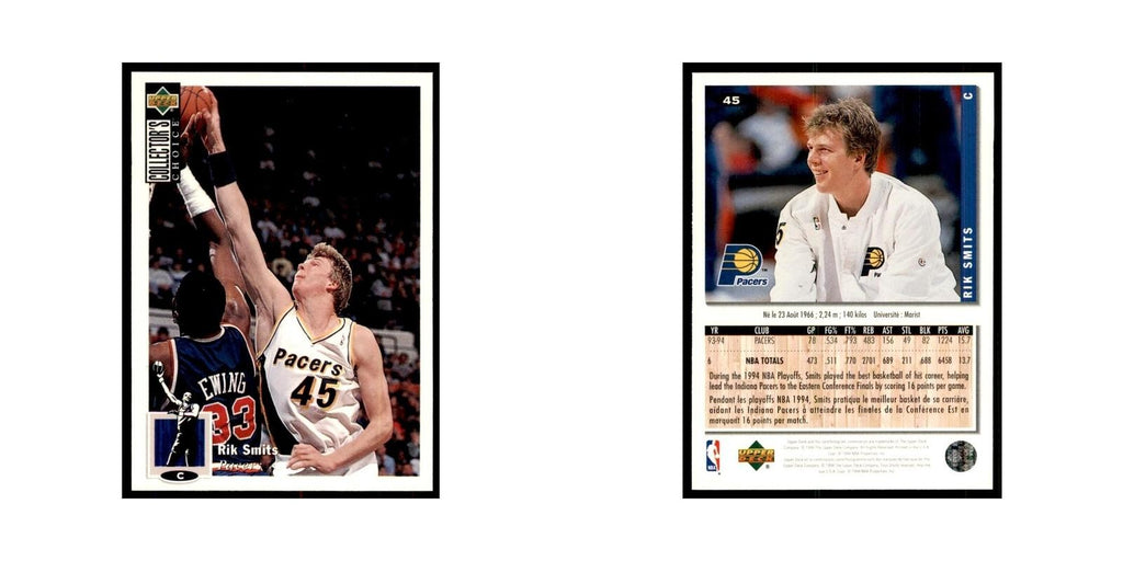 1994 Upper Deck Collectors Choice Rik Smits Basketball Cards #45