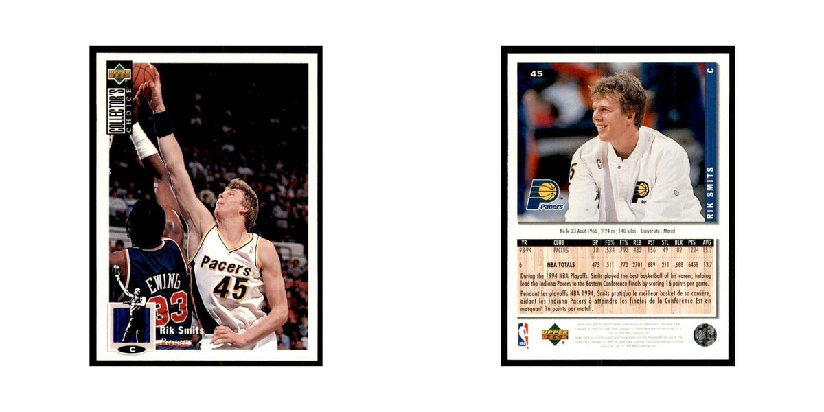 1994 Upper Deck Collectors Choice Rik Smits Basketball Cards #45