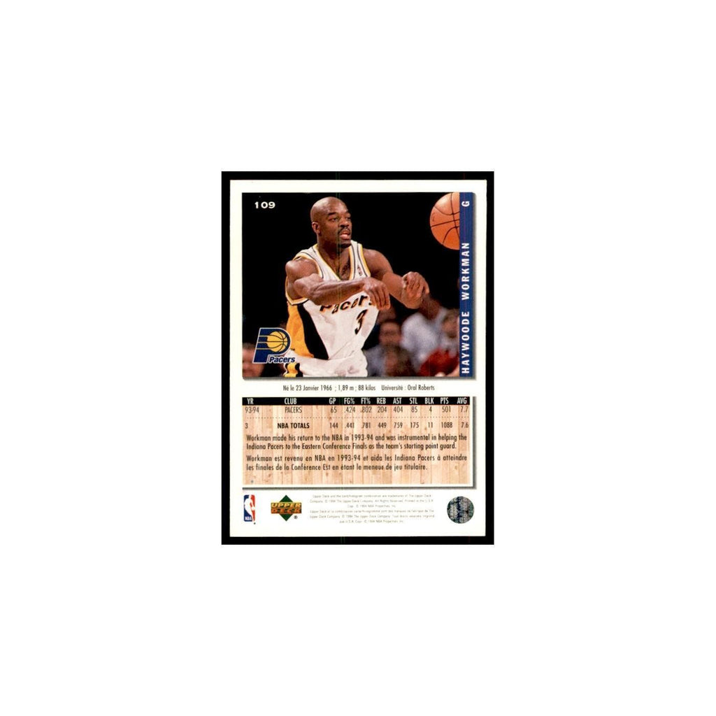1994 Upper Deck Collectors Choice Haywoode Workman Basketball Cards #109