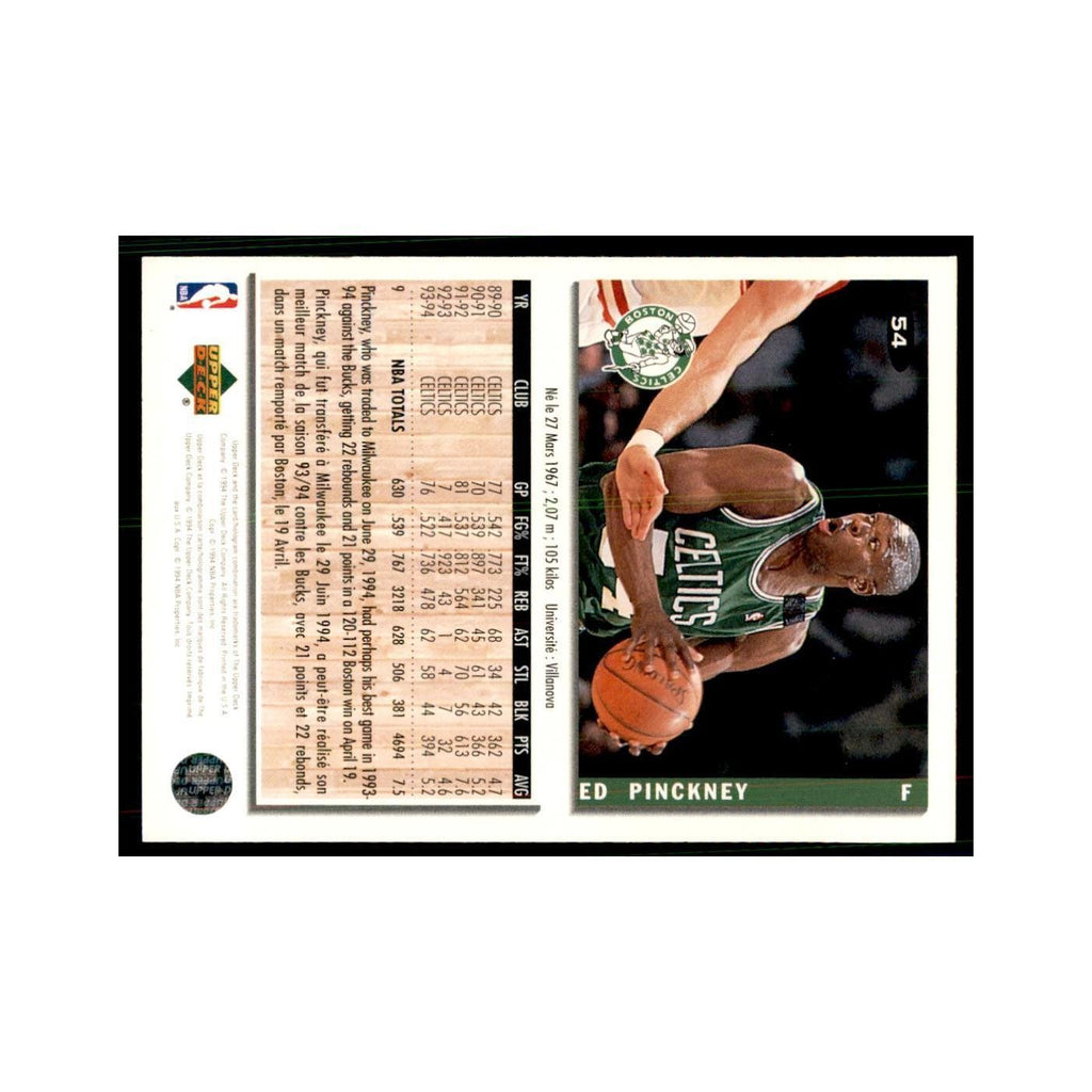 1994 Upper Deck Collectors Choice Ed Pinckney Basketball Cards #54