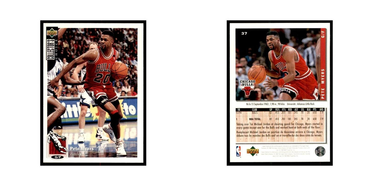 1994 Upper Deck Collectors Choice Pete Myers Basketball Cards #37