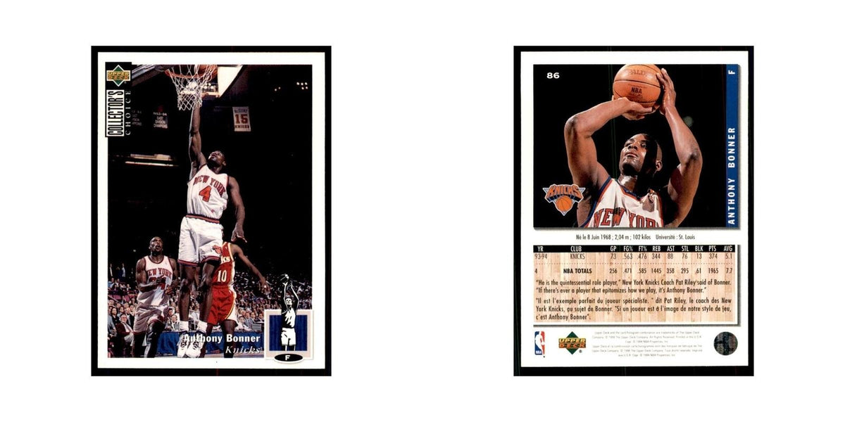 1994 Upper Deck Collectors Choice Anthony Bonner Basketball Cards #86