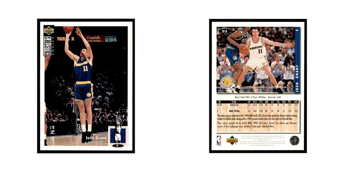 1994 Upper Deck Collectors Choice Josh Grant Basketball Cards #53