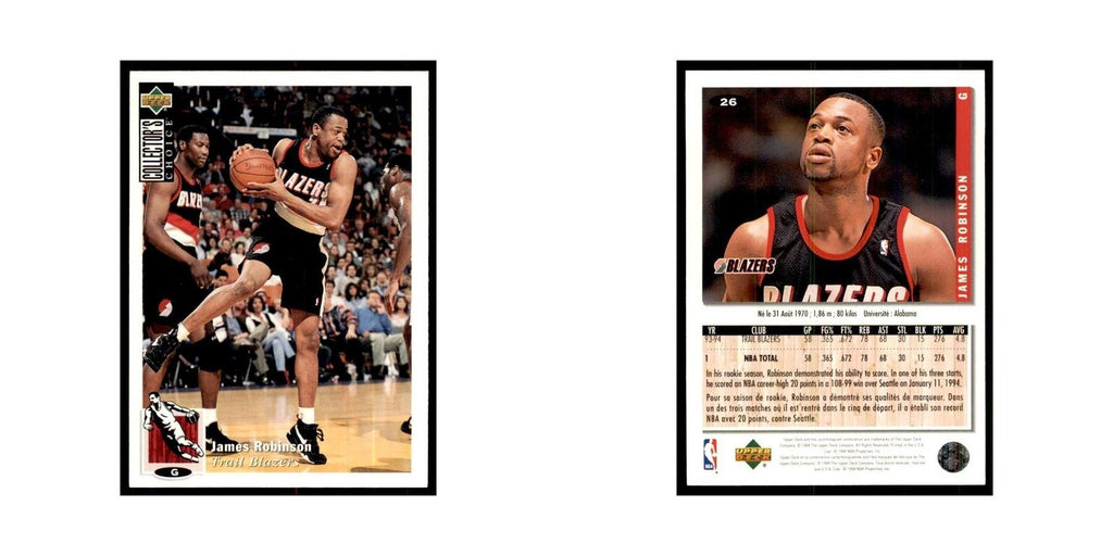 1994 Upper Deck Collectors Choice James Robinson Basketball Cards #26