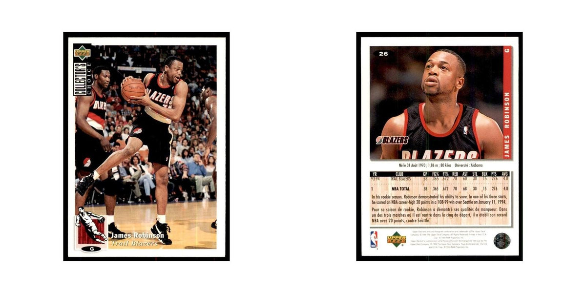 1994 Upper Deck Collectors Choice James Robinson Basketball Cards #26