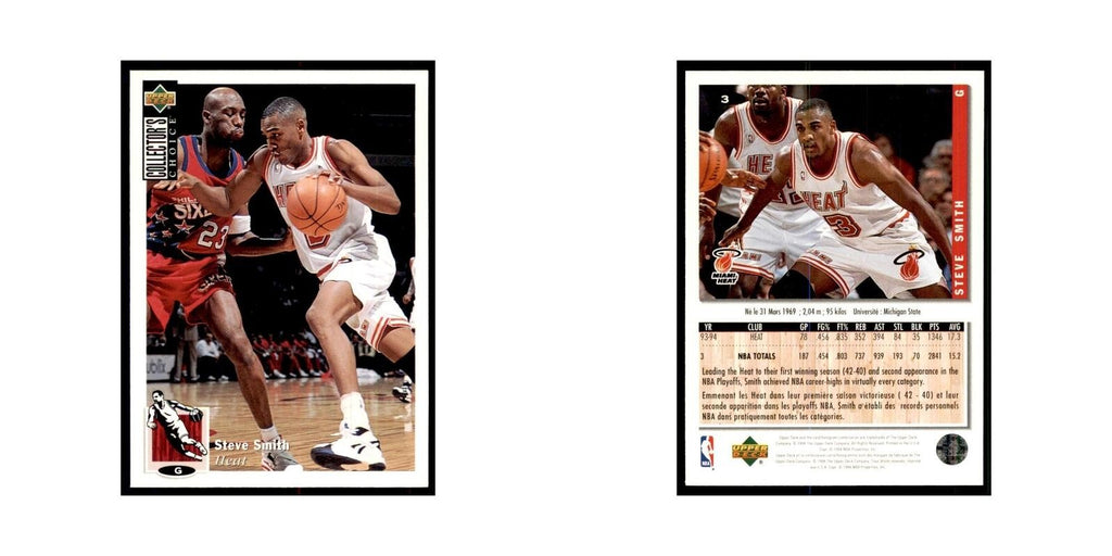 1994 Upper Deck Collectors Choice Steve Smith Basketball Cards #3