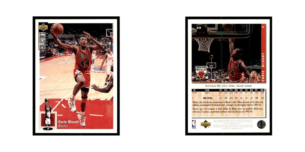 1994 Upper Deck Collectors Choice Corie Blount Basketball Cards #29