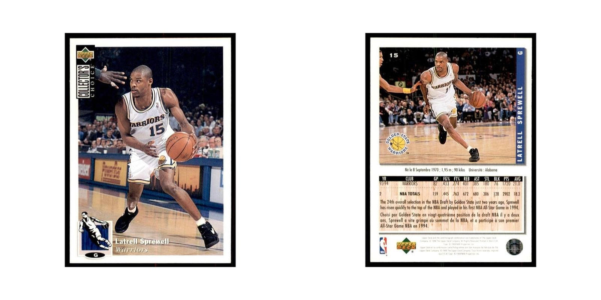 1994 Upper Deck Collectors Choice Latrell Sprewell Basketball Cards #15
