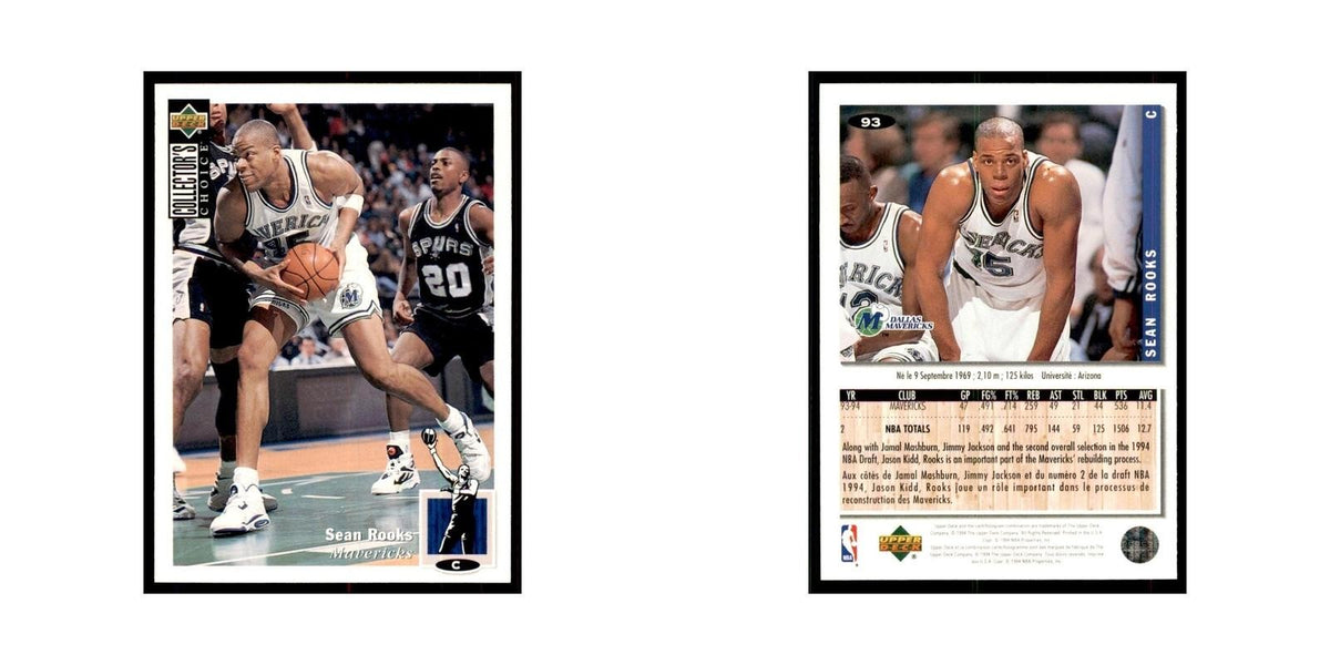 1994 Upper Deck Collectors Choice Sean Rooks Basketball Cards #93