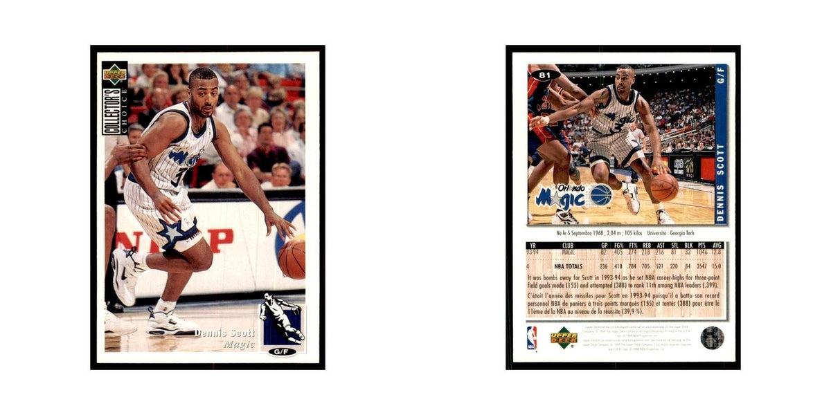 1994 Upper Deck Collectors Choice Dennis Scott Basketball Cards #81