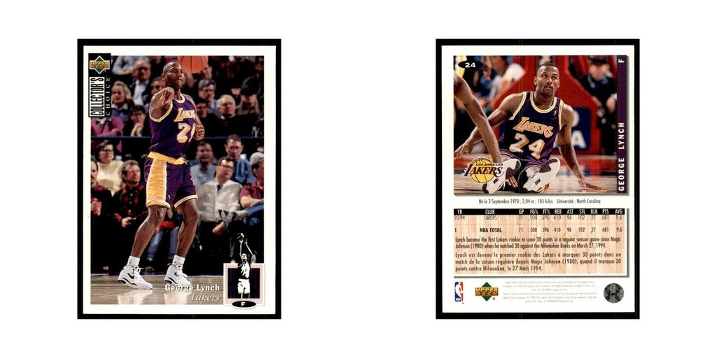 1994 Upper Deck Collectors Choice George Lynch Basketball Cards #24