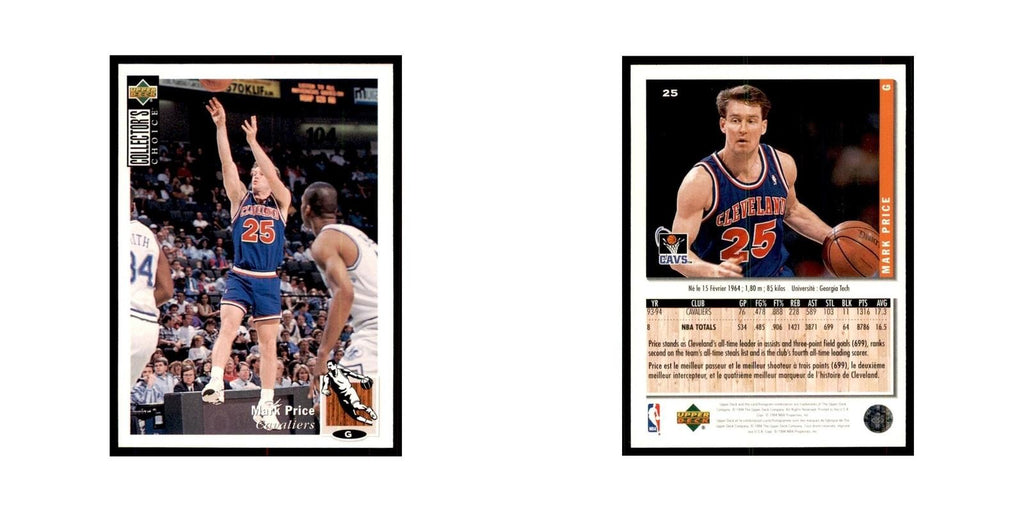 1994 Upper Deck Collectors Choice Mark Price Basketball Cards #25