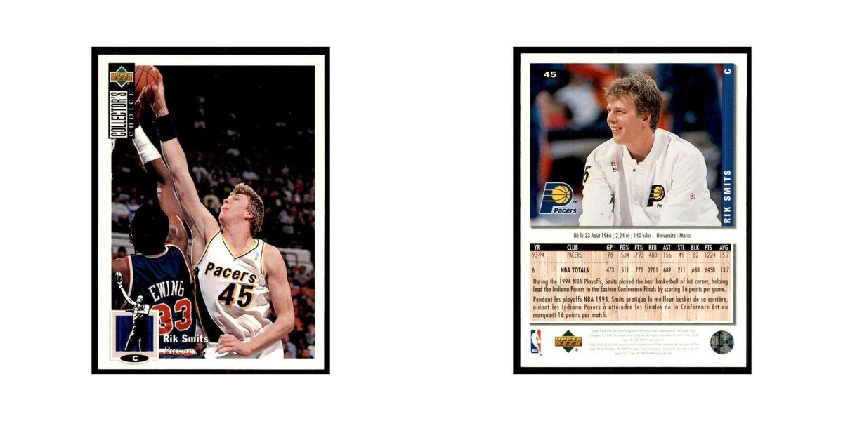 1994 Upper Deck Collectors Choice Rik Smits Basketball Cards #45