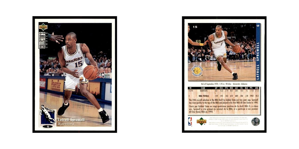 1994 Upper Deck Collectors Choice Latrell Sprewell Basketball Cards #15