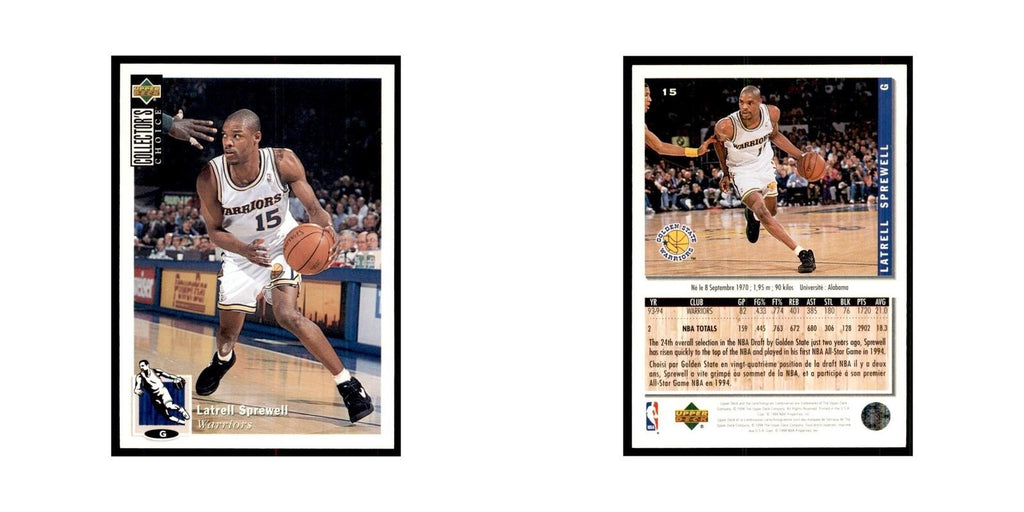 1994 Upper Deck Collectors Choice Latrell Sprewell Basketball Cards #15