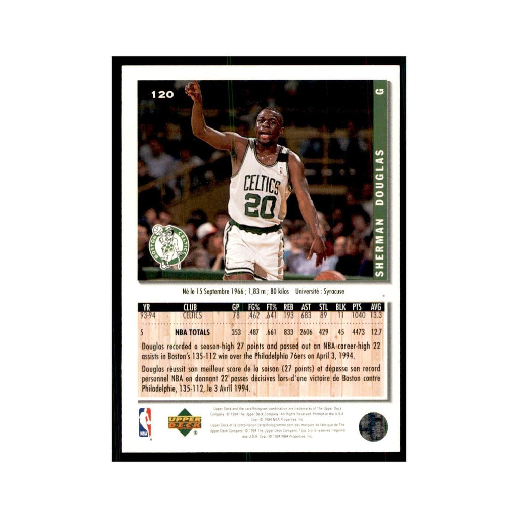 1994 Upper Deck Collectors Choice Sherman Douglas Basketball Cards #120