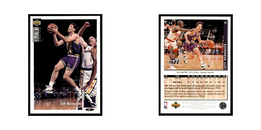 1994 Upper Deck Collectors Choice Jeff Hornacek Basketball Cards #14