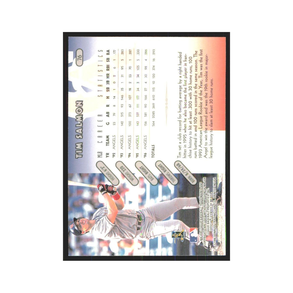 1996 Donruss Tim Salmon Angels #76