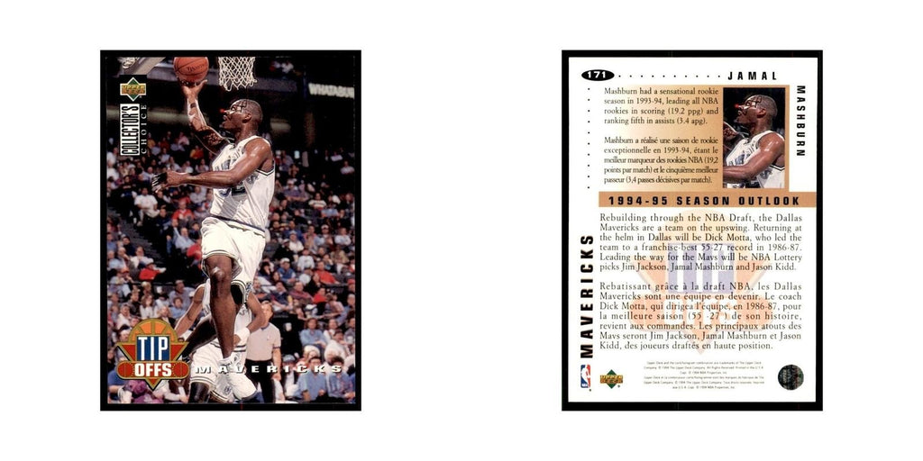 1994 Upper Deck Collector's Choice Jamal Mashburn Mavericks #171