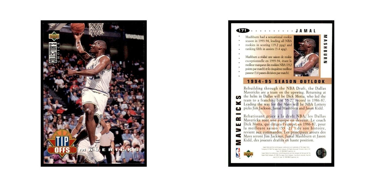 1994 Upper Deck Collector's Choice Jamal Mashburn Mavericks #171