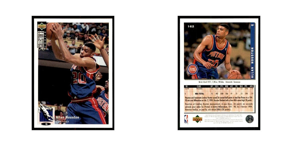 1994 Upper Deck Collector's Choice Allan Houston Pistons #162
