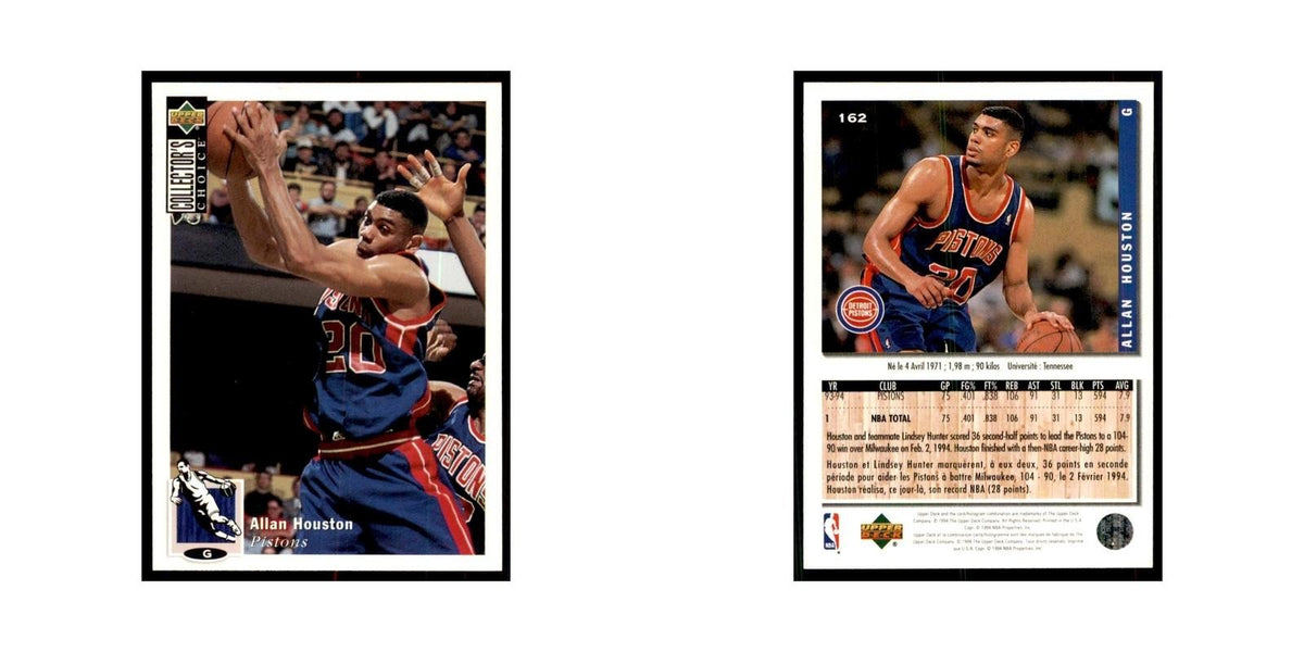 1994 Upper Deck Collector's Choice Allan Houston Pistons #162