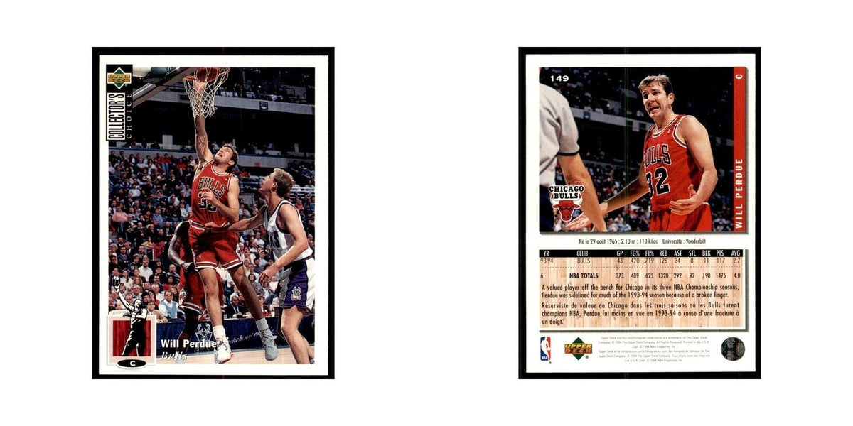 1994 Upper Deck Collector's Choice Will Perdue Bulls #149